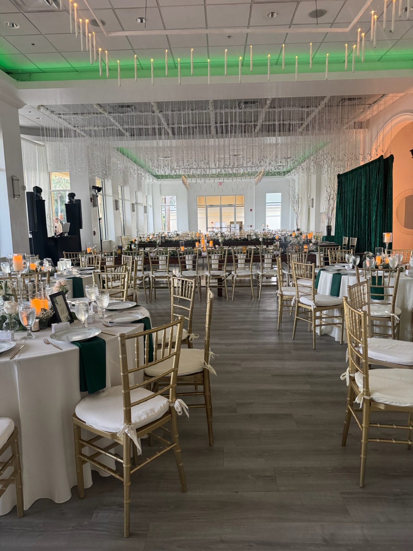 Preston Bailey Green Ceiling