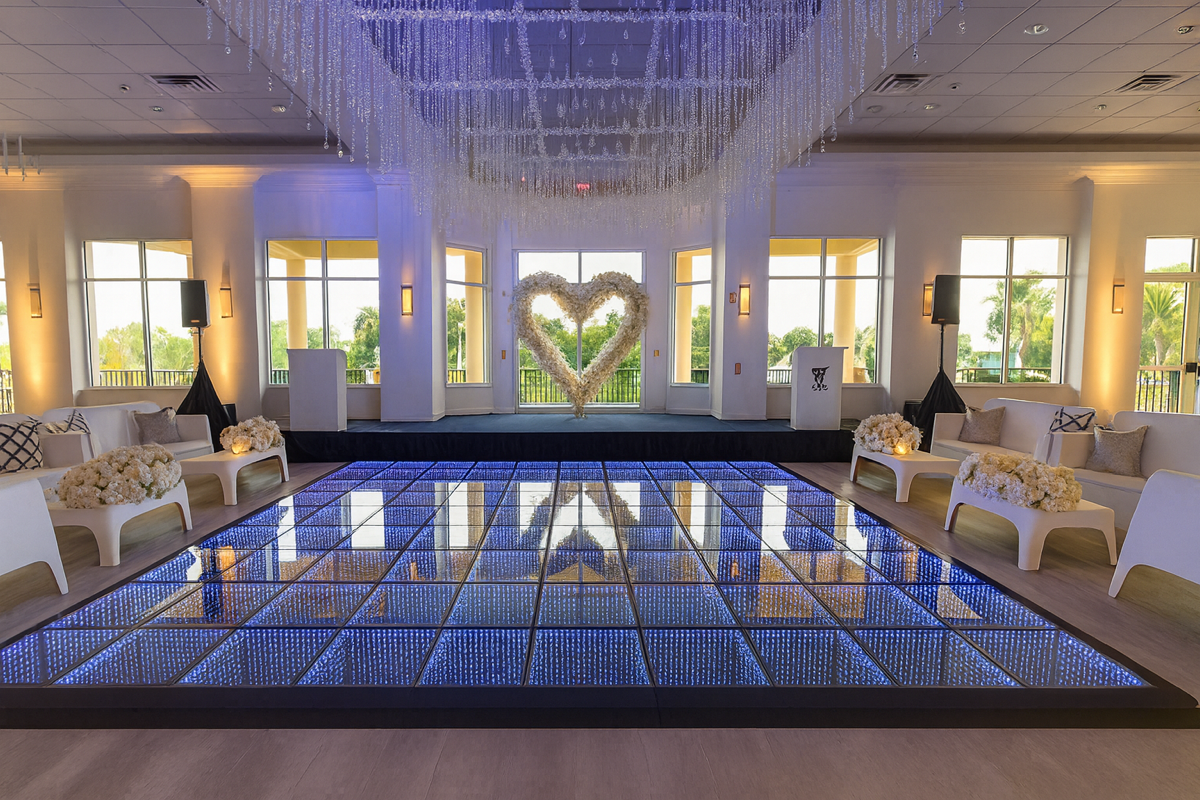 Preston Bailey Ballroom wedding reception venue Madison Green Country Club Palm Beach