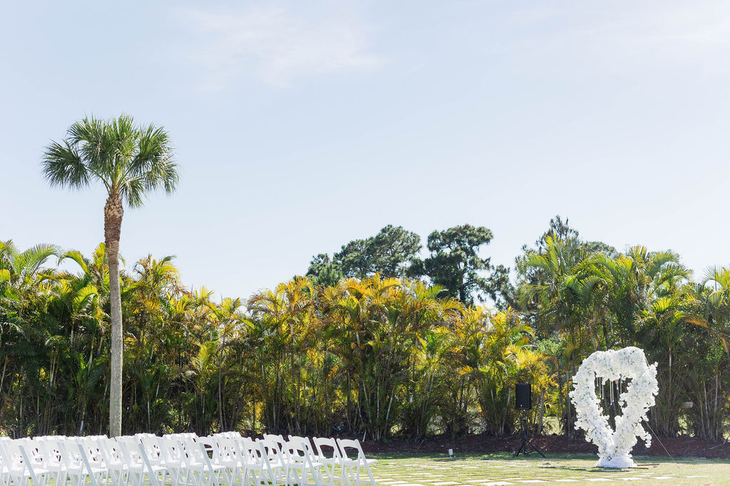 West Palm Beach wedding venue with outdoor ceremony with waterfront views